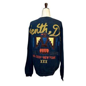 10.Deep “You Lose” Thunderbird Crewneck Sweatshirt Men’s Large Navy Blue Embroid